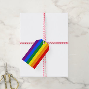 LGBT Pride Rainbow Gift Tags