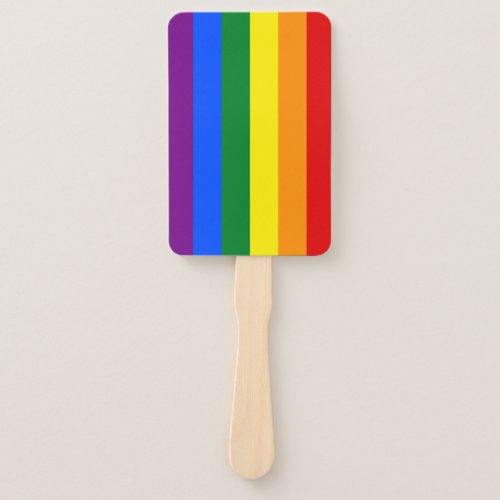 LGBT Pride Rainbow Hand Fan