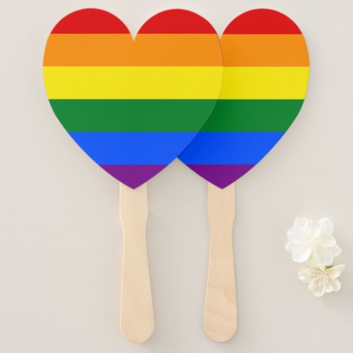 LGBT Pride Rainbow Hand Fan