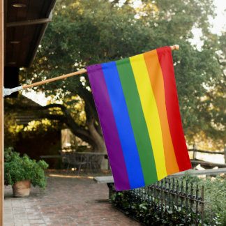 LGBT Pride Rainbow House Flag