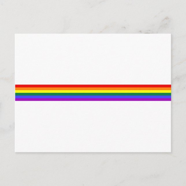 LGBT Pride Rainbow Postcard (Front)