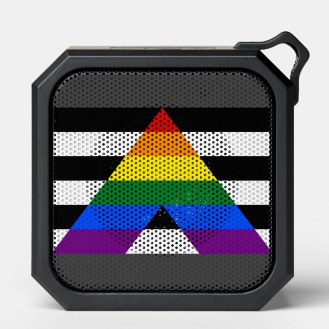 LGBT Pride Rainbow Proud Ally Bluetooth Speaker (Front)