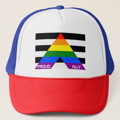 LGBT Pride Rainbow Proud Ally Trucker Hat