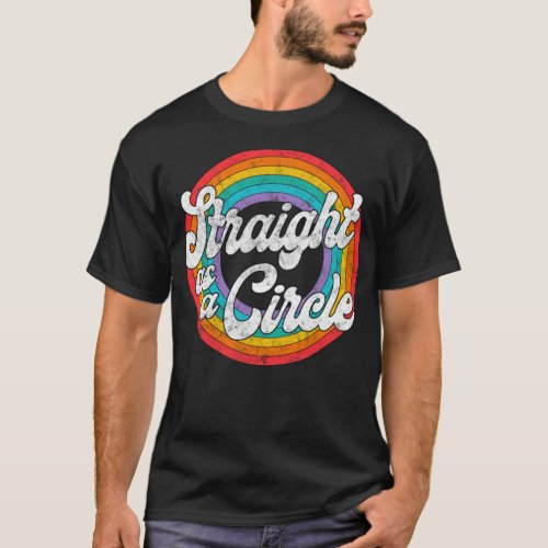 LGBT Pride Rainbow Straight As A 1 _standard_sca T_Shirt