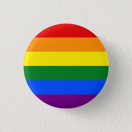 LGBT Pride Rainbow Striped Button