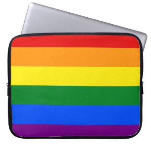 LGBT Pride Rainbow Striped Laptop Sleeve