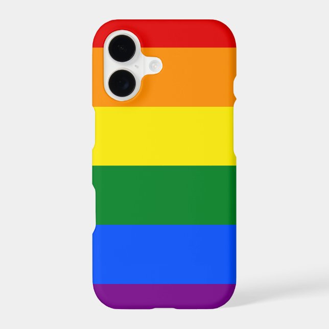 LGBT Pride Rainbow Stripes Iphone Case (Back)