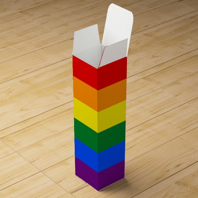 LGBT Pride Rainbow Wine Box (Opened)