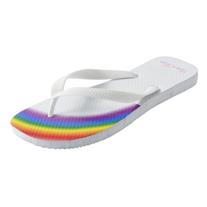 pride flip flops