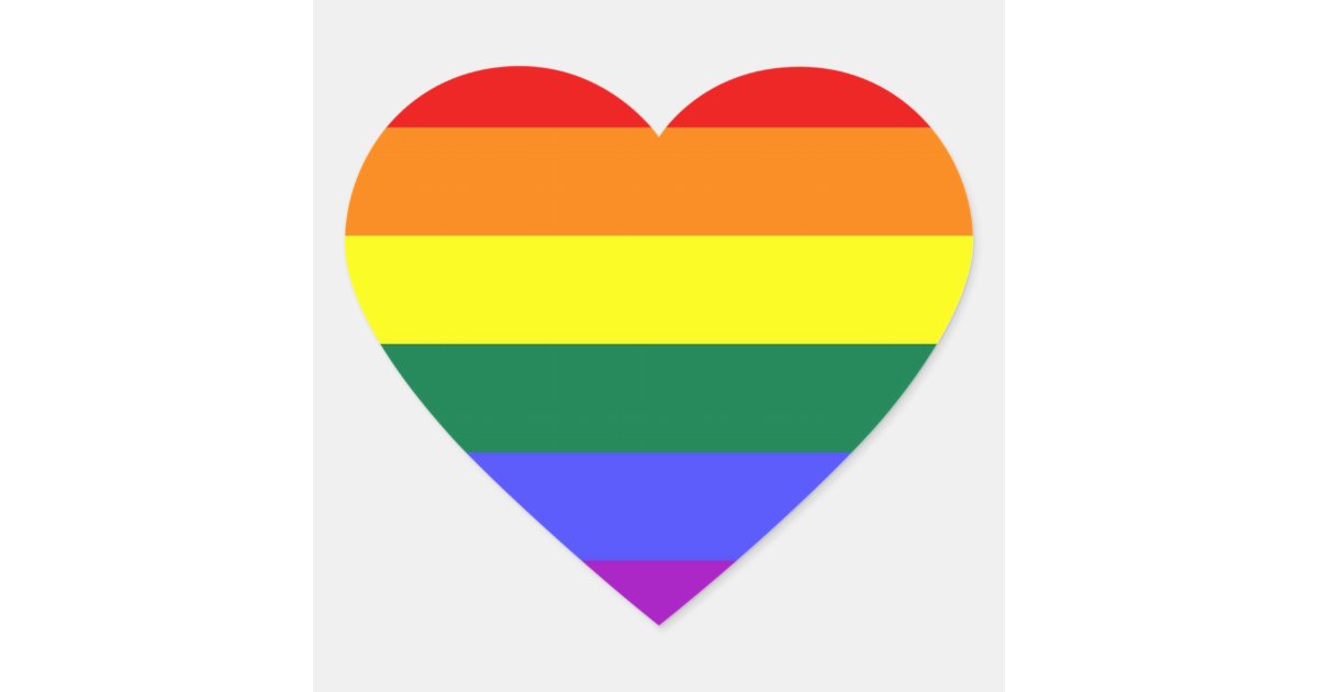 lgbt pride stickers heart zazzle com baby christmas shirts