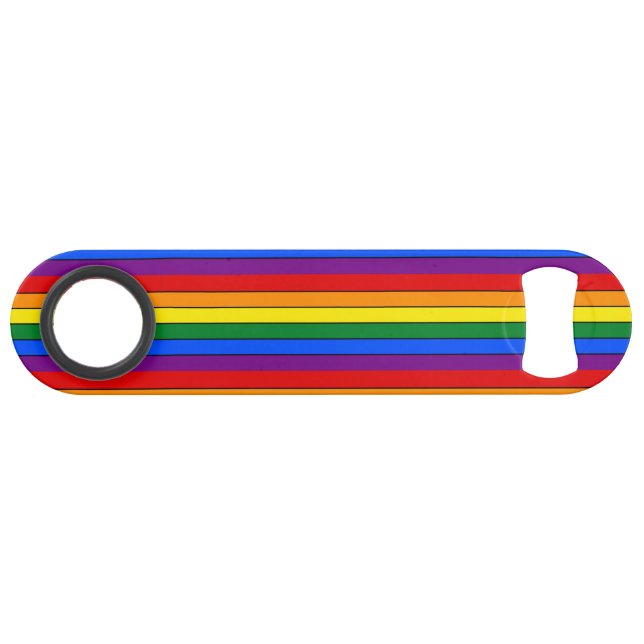 LGBT pride stripes Speed Bottle Opener (Front (Horizontal))