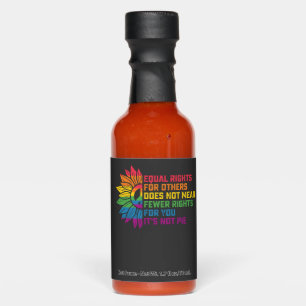 LGBT Pride Sunflower Equal Rights For Others Hot Sauces