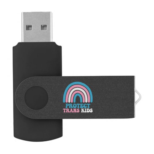 LGBT Pride Support Protect Trans Kids Flash Drive