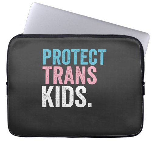 LGBT Pride Support Protect Trans Kids Vintage Laptop Sleeve