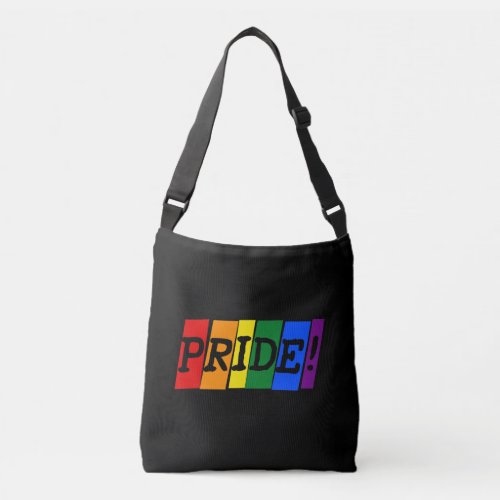 LGBT pride text sign Crossbody Bag