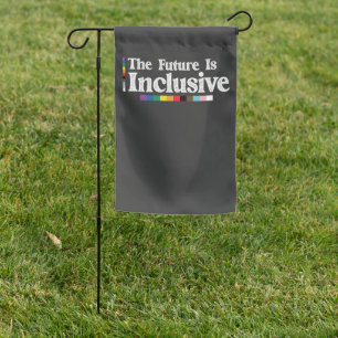 LGBT Pride The Future Is Inclusive Gay Lesbian Garden Flag