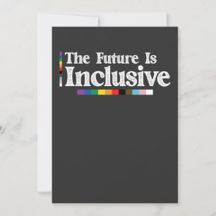 LGBT Pride The Future Is Inclusive Gay Lesbian Invitation