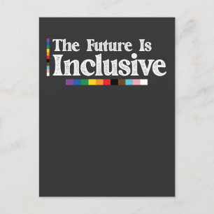 LGBT Pride The Future Is Inclusive Gay Lesbian Invitation Postcard