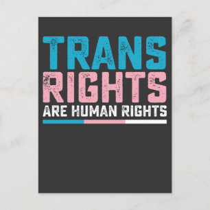 LGBT Pride Trans Rights Are Human Rights Invitation Postcard