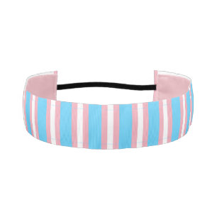 LGBT Pride Transgender Flag Colors 1-1/2" Athletic Headband