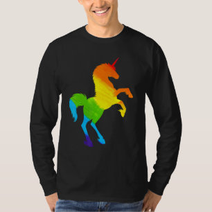 Lgbt Pride Unicorn Rainbow Flag Human Right Suppor T-Shirt
