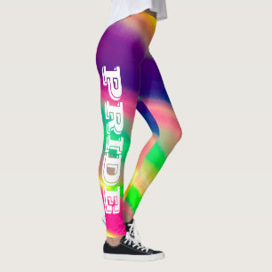 LGBT Pride Watercolor Rainbow Leggings