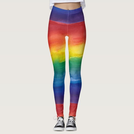LGBT Pride Watercolor Rainbow Pattern