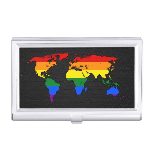 LGBT pride world map  Business Card Case