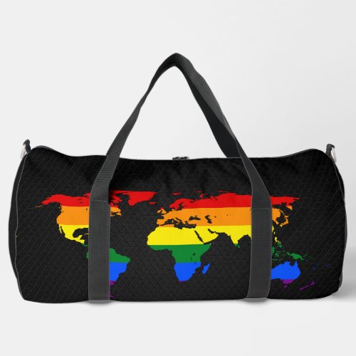 LGBT pride world map  Duffle Bag