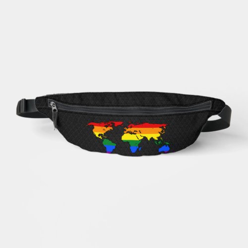 LGBT pride world map  Fanny Pack