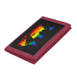 LGBT pride world map  Trifold Wallet