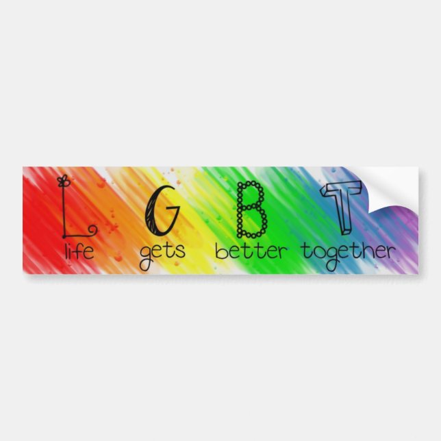 LGBT Project Logo Bumper Stickers (Front)