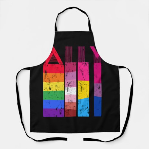 LGBT Proud Ally Gay Lesbian Bisexual Trans Pride R Apron