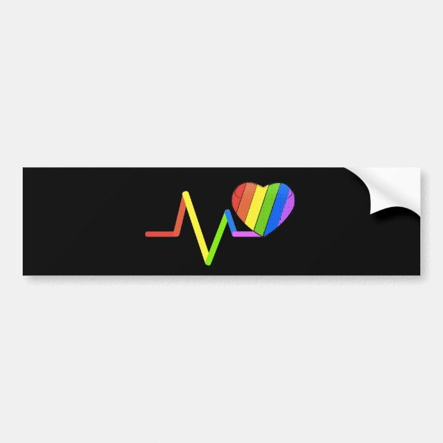 LGBT Pulse Orlando Tribute #LoveWins Bumper Sticker (Front)