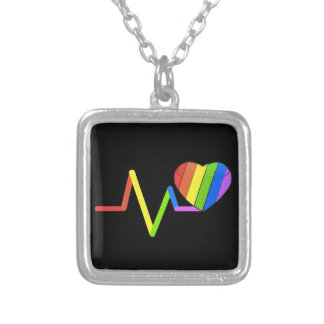 LGBT Pulse Orlando Tribute #LoveWins Silver Plated Necklace