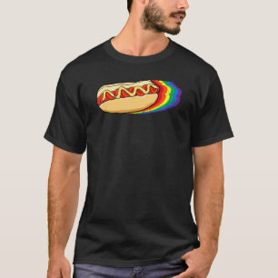 Lgbt Q Gay Pride Proud Ally Rainbow Color Hotdog F T-Shirt
