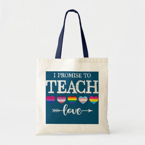 LGBT Q Proud Allies Teacher Pride Love Women Men  Tote Bag