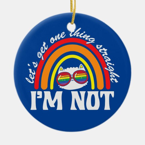 LGBT queer pride social movement proud mom Ceramic Ornament