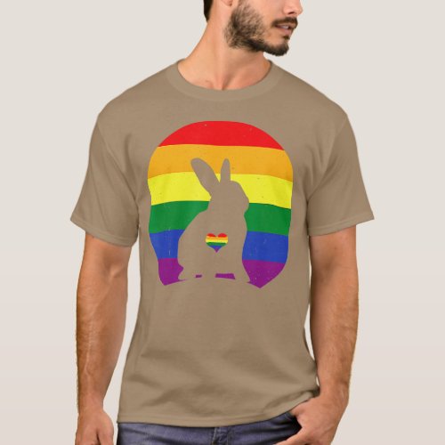 LGBT Rabbit Gay Pride Month Support Equality  T_Shirt