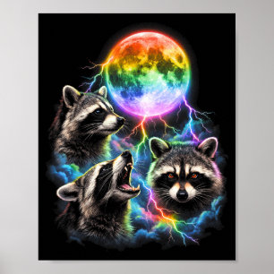 Lgbt raccoon bootleg bisexual lesbian gay poster