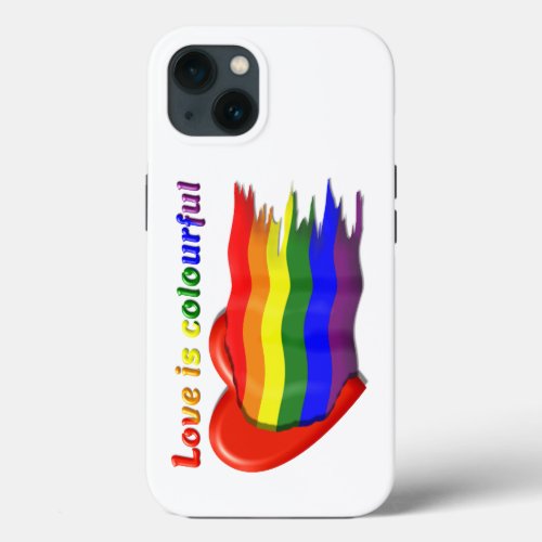 LGBT rainbow 2 _ Love iPhone  iPad case