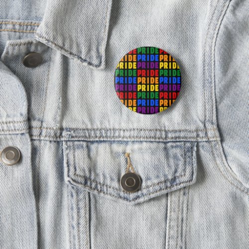 LGBT Rainbow Colors Pride Button