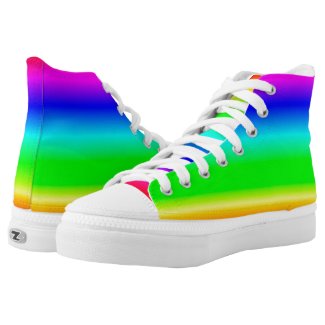 LGBT Rainbow colors, seamless colorful pattern High-Top Sneakers