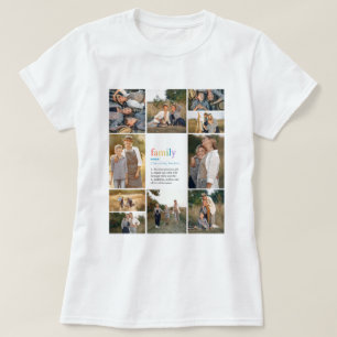 LGBT Rainbow Family Definition Photo Collage T-Shirt