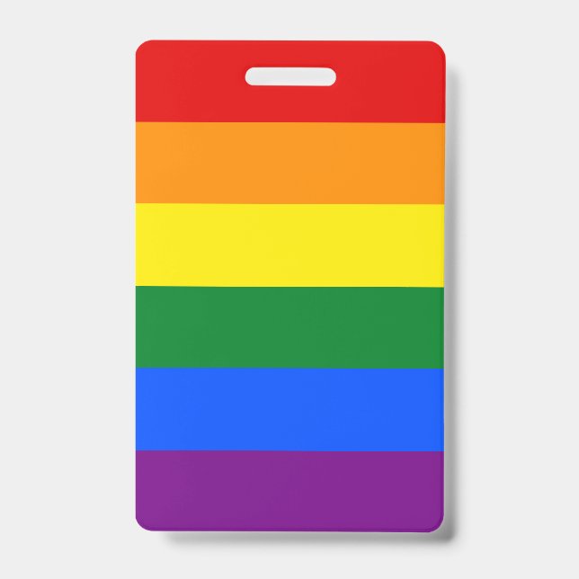 LGBT Rainbow flag Badge (Front)