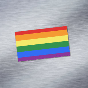 LGBT Rainbow flag Business Card Magnet