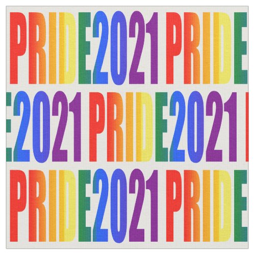 LGBT Rainbow Flag Colors Gay Pride 2021 LGBTQ Fabric
