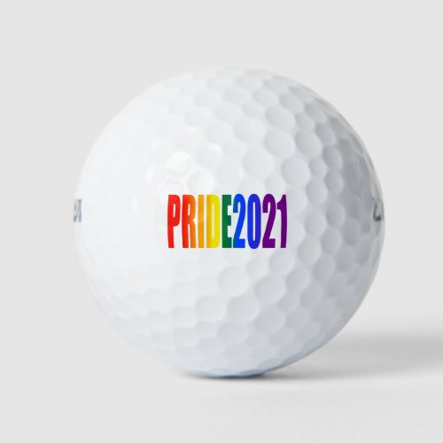 LGBT Rainbow Flag Colors LGBTQ Gay Pride 2021 Golf Balls