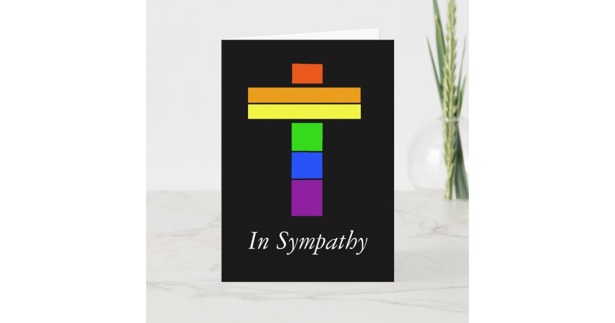 lgbt_rainbow_flag_cross_sympathy_card-r9