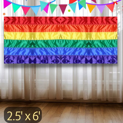 LGBT rainbow flag LGBTQ rainbow stripes gay pride  Banner